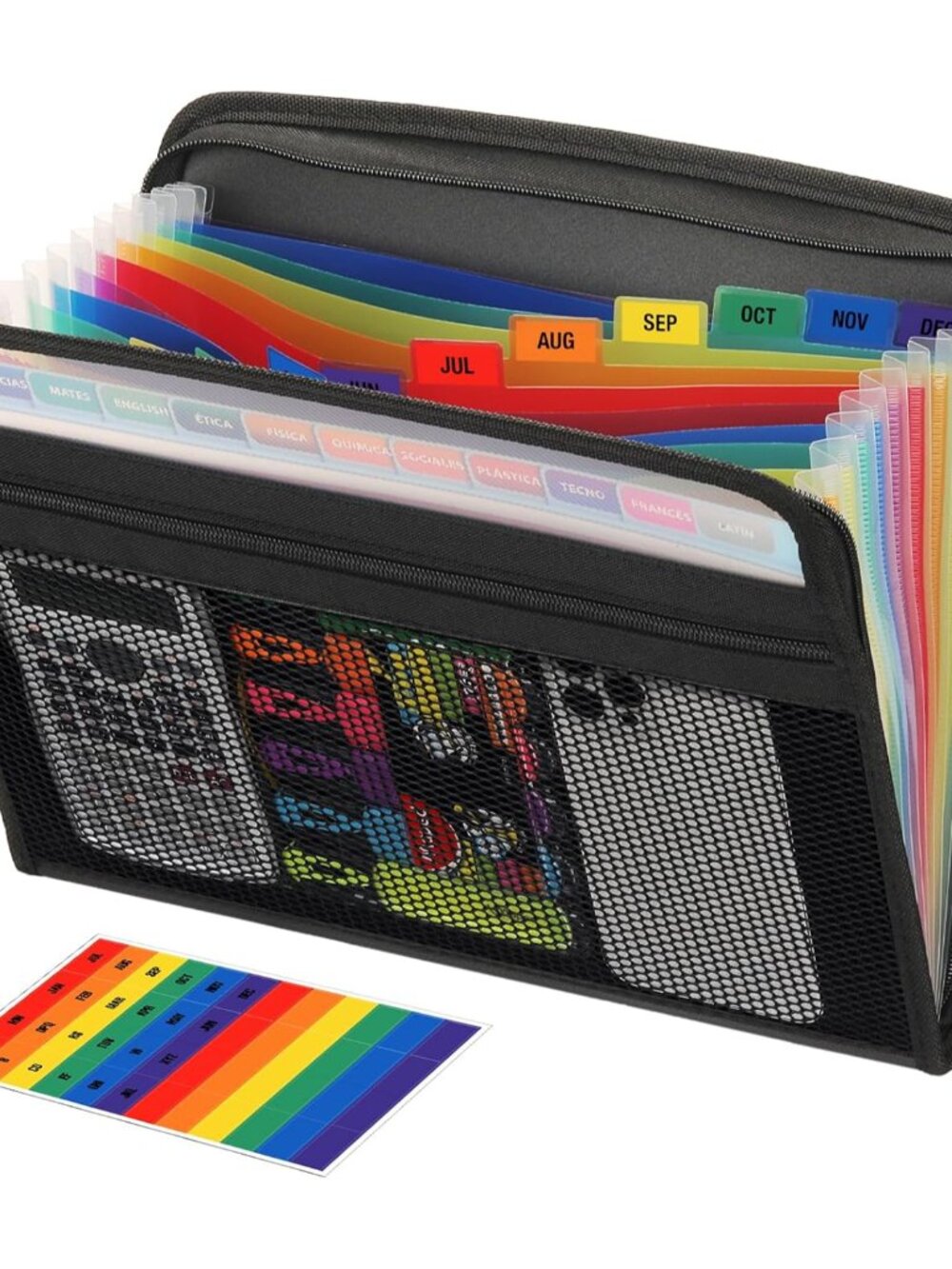 Accordion File Organizer, 13 Pocket Expanding File Folder, Color Pocket